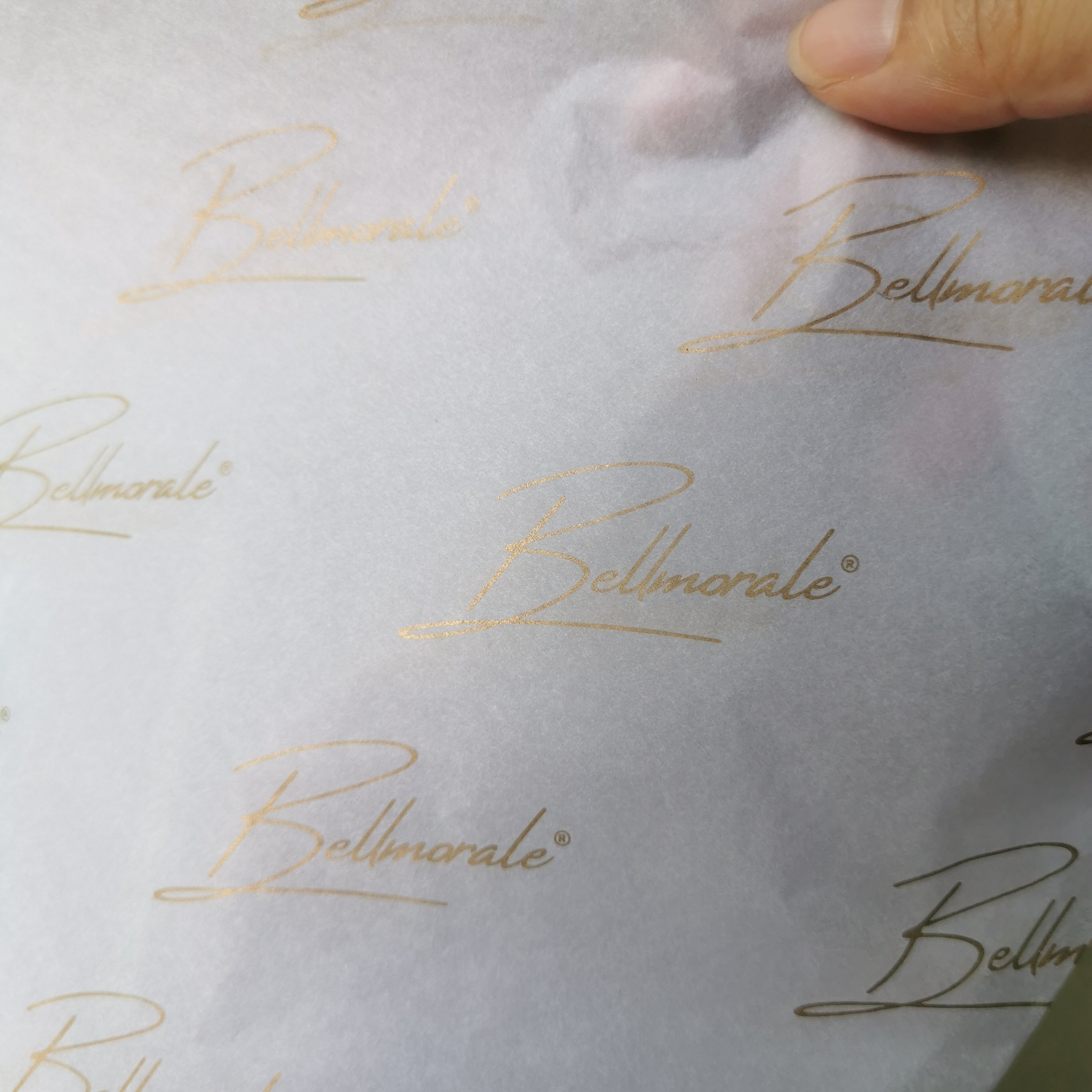 White Black Paper Luxury Branded 17gsm Gold Foil Printed Clothes Personalized Biodegradable Tissue Wrapping Paper gift Packaging