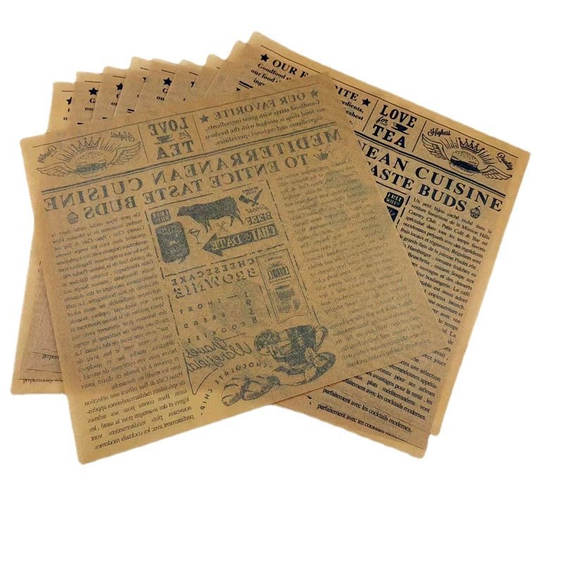 Custom Deli Meat Wrapping Waterproof Oil Burger Custom Sandwich Wrap Packaging Printed Greaseproof Paper