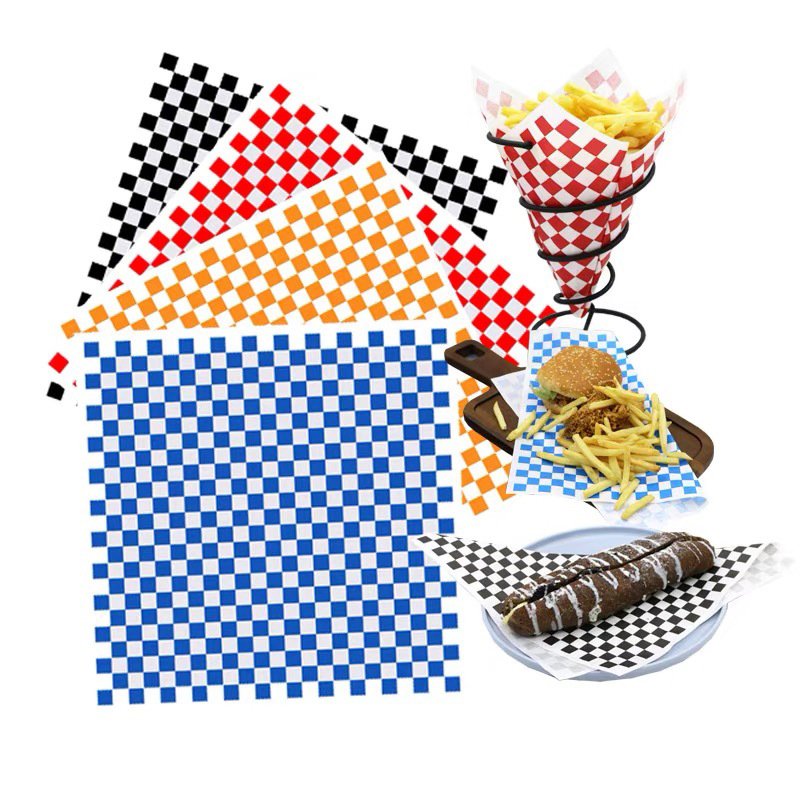 Custom Deli Meat Wrapping Waterproof Oil Burger Custom Sandwich Wrap Packaging Printed Greaseproof Paper