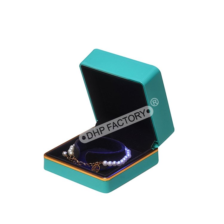 Luxury small custom logo led paper ring Pendant bracelet package gift travel customized jewelry packaging box