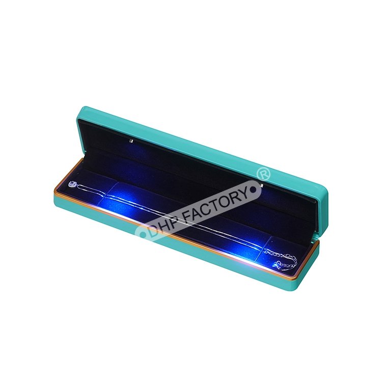 Luxury small custom logo led paper ring Pendant bracelet package gift travel customized jewelry packaging box