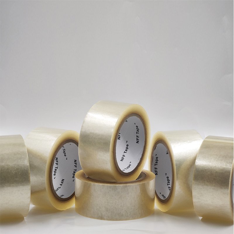 Custom industrial waterproof clear Transparent Single side Acrylic BOPP self adhesive tape roll Carton Sealing manufacturing