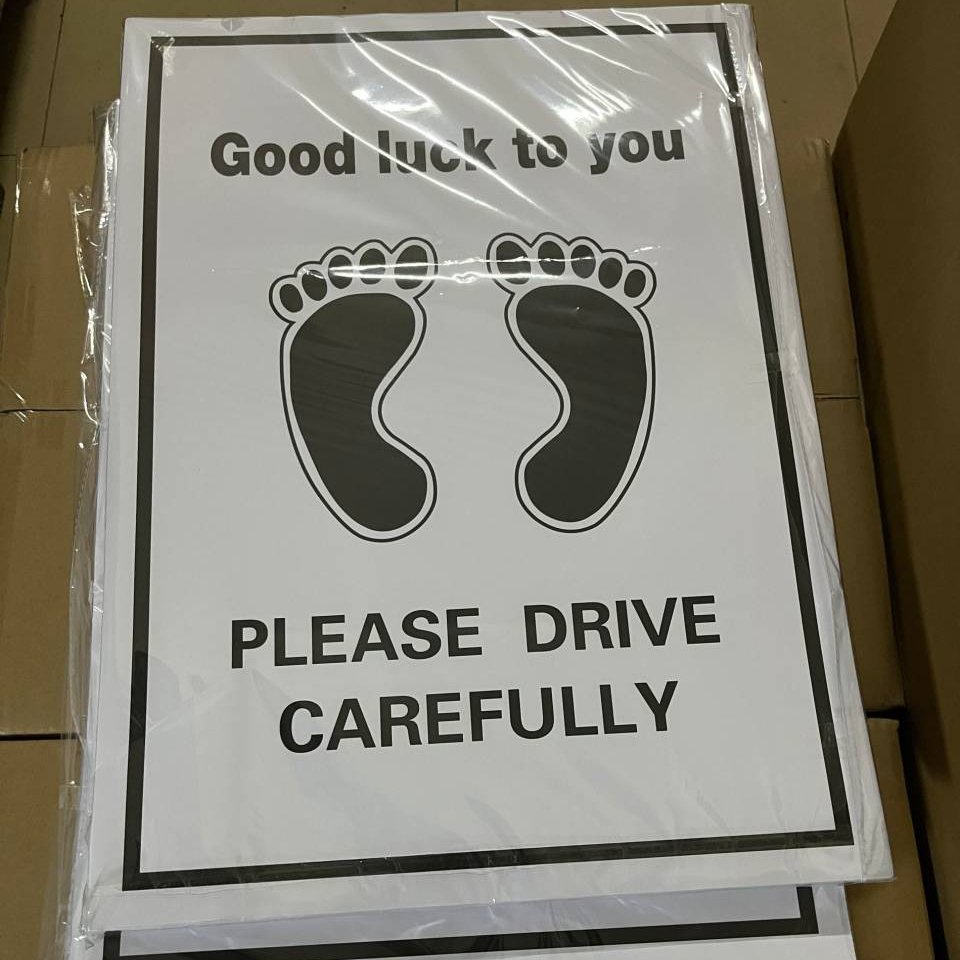 Customized Logo free design anti-dust auto detailing Wholesale one time use Paper Disposable Car Floor Mats
