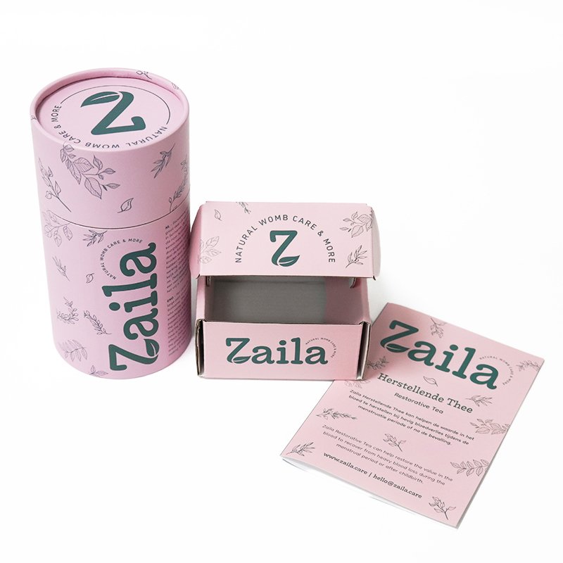 Custom Design Kraft Paper Tube Packaging Box White Black Color Eco-friendly Round Paper Tube Box with Lid Craft Paper Customized