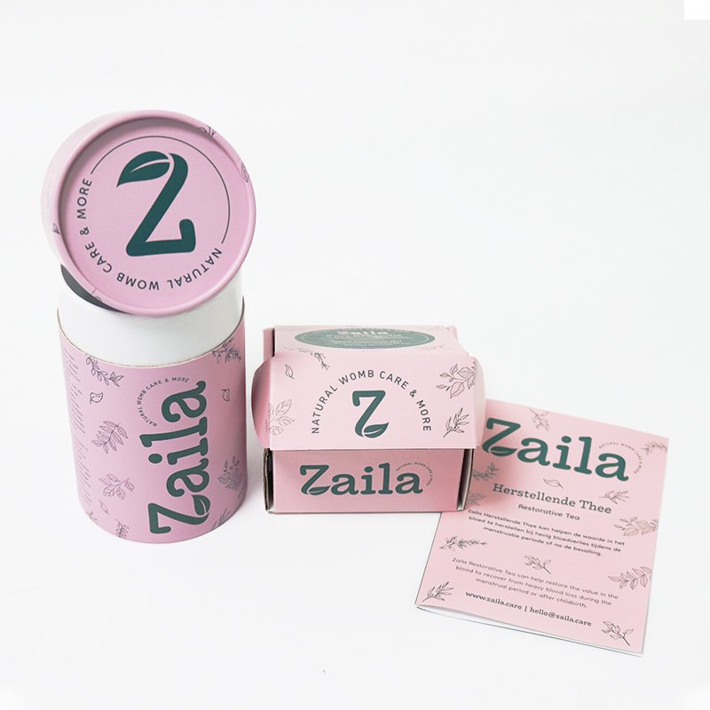 Custom Design Kraft Paper Tube Packaging Box White Black Color Eco-friendly Round Paper Tube Box with Lid Craft Paper Customized