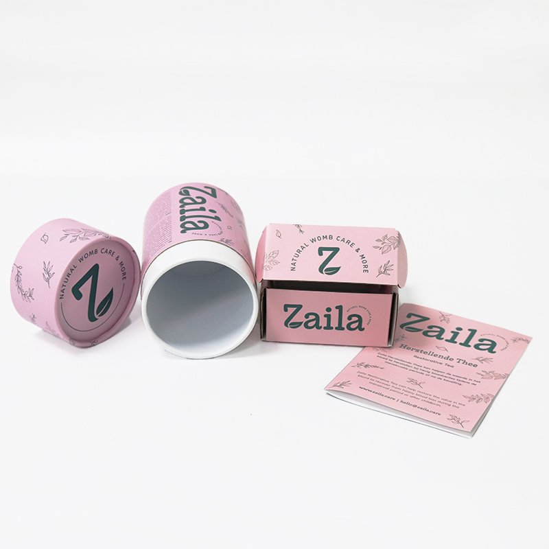 Custom Design Kraft Paper Tube Packaging Box White Black Color Eco-friendly Round Paper Tube Box with Lid Craft Paper Customized