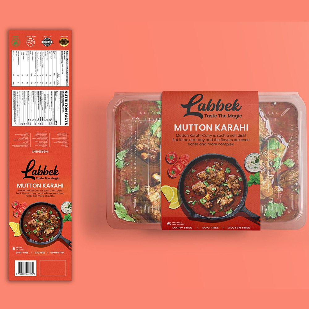 Custom Printed Recycled Paper Cardboard Wrap Around Label Lunch Prep Meal Food Packaging Sleeve for Bowl Container