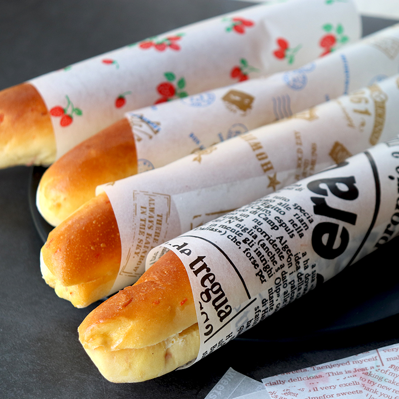 Wholesale 3000pcs sandwich burger greaseproof paper hamburger bread wrapping paper disposable food baking packaging paper