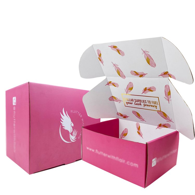 Custom Printed Foldable Paper Box Corrugated Paper Shipping Mailer Boxes Packaging With Your Own Logo
