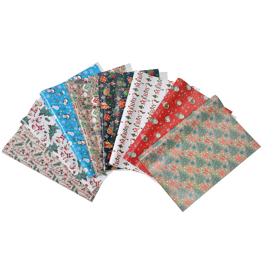 New Christmas Copperplate Packaging Paper Cute Cartoon Christmas Gift Wrapping Paper