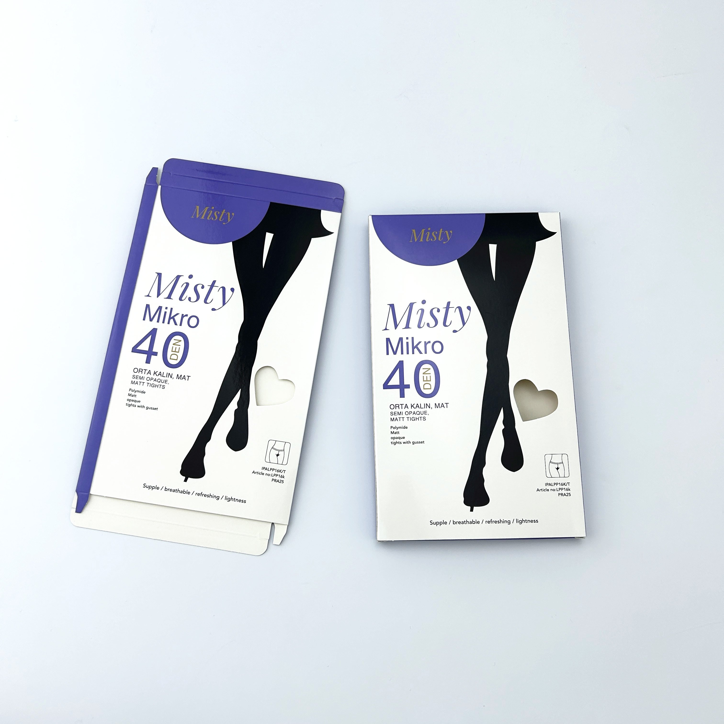Low price OEM package box thin paper packaging boxes for silk stockings retail pantyhose package