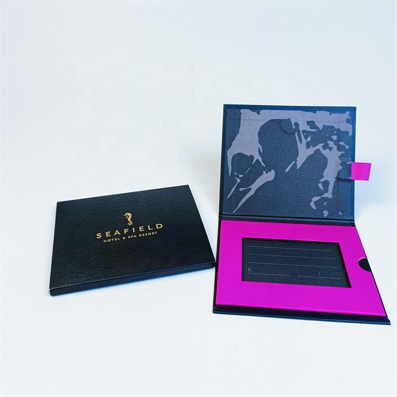 Luxury Custom Business Card & Gift Card Packaging Recycled Paperboard with Foam Insert for Shipping VIP Cards