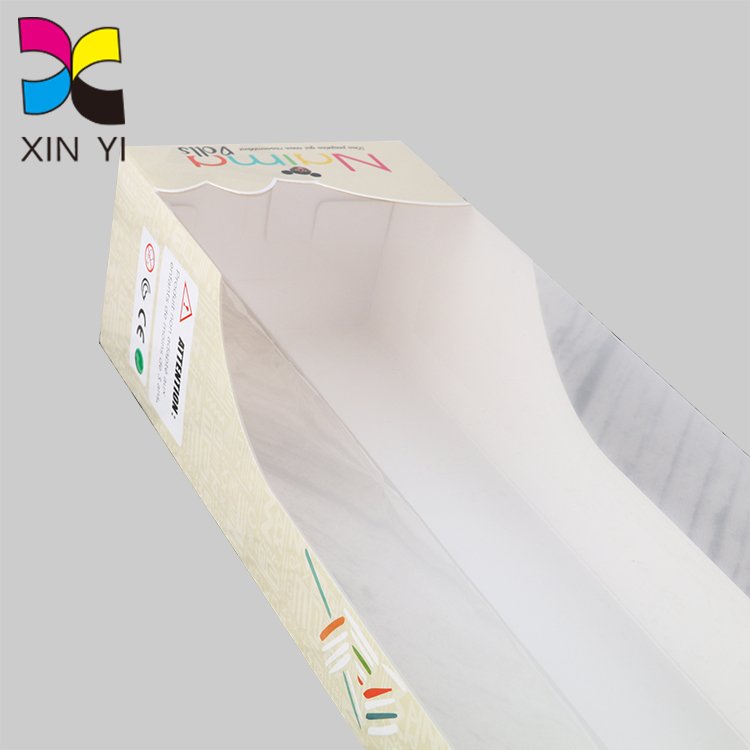 Custom Size Design Product Display Packaging Paper Box With PET Window