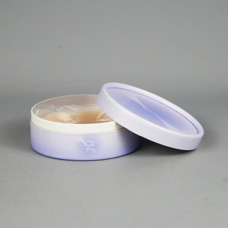 Customized nipple cover packaging paper can, biodegradable white card antibacterial chest sticker paper tube packaging