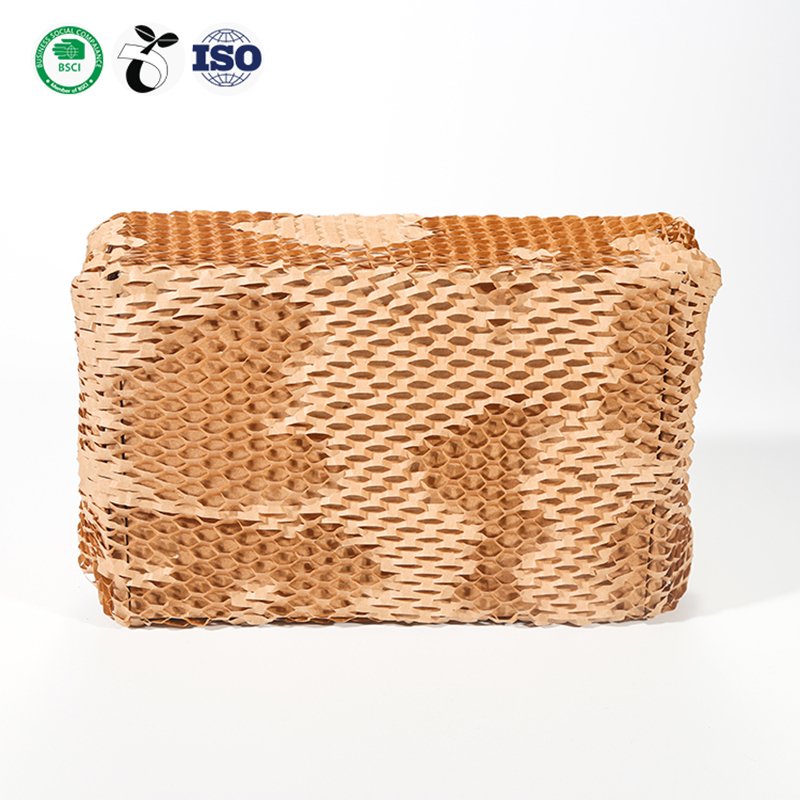 New Perforated Protective Gift Shockproof Packaging Paper Biodegradable Honeycomb Cushioning Paper Roll
