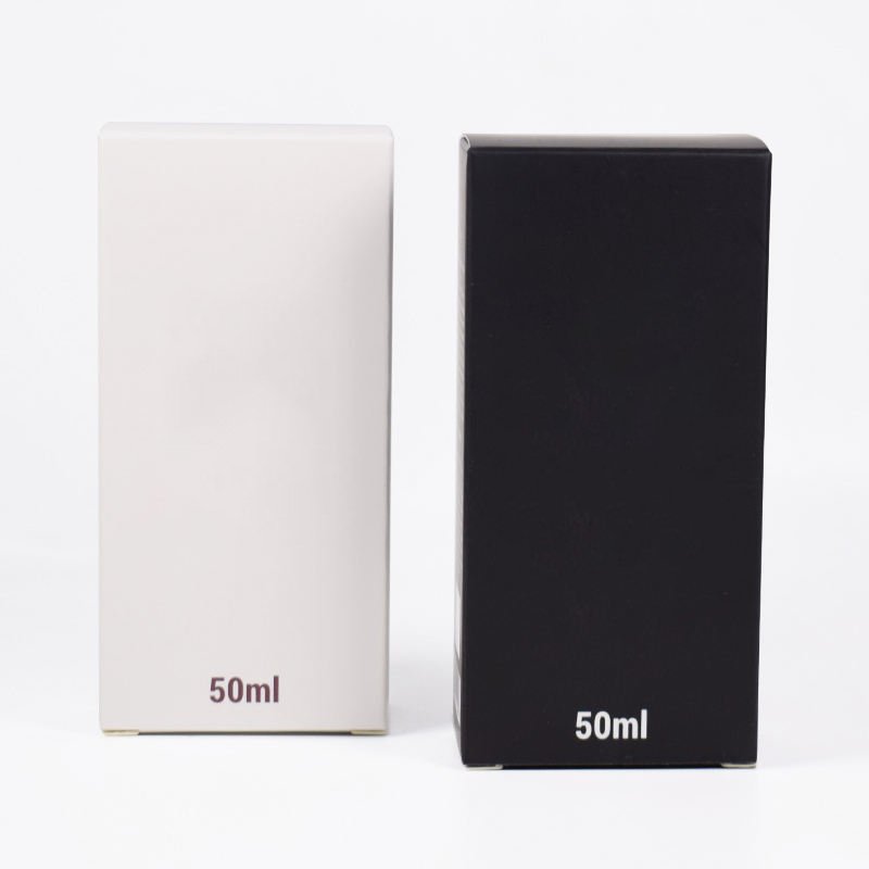 High Quality Black And White Kraft Paper Packaging Box Perfume Packaging Box