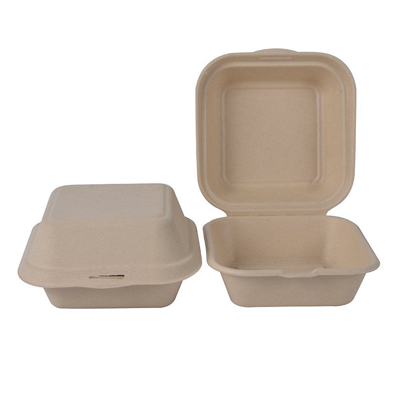 Burritos curries or nacho bagasse clamshell meal box
