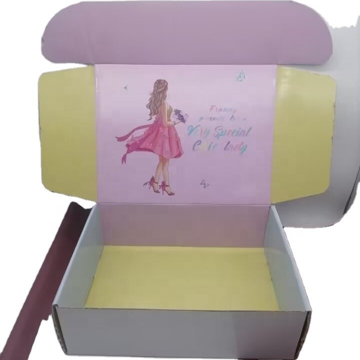 Custom Logo Printed Corrugated Cosmetic Mailer Box Shipping Boxes Cardboard Packaging Paper Box
