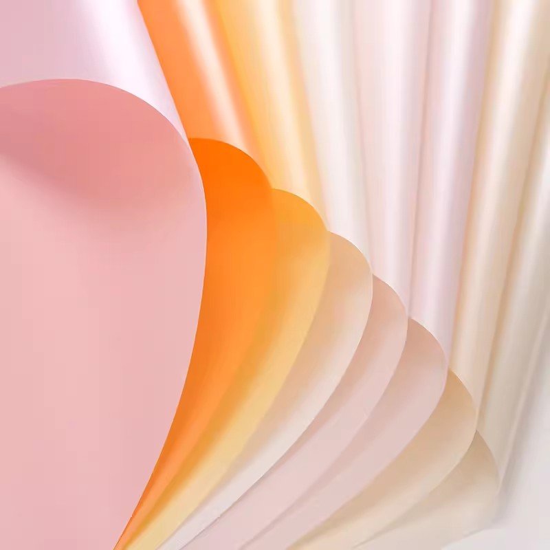 Solid Flower Wrapping Paper Waterproof Floral Bouquet Wrapping Paper Florist Supplies Packaging Paper for Wedding Gift DIY