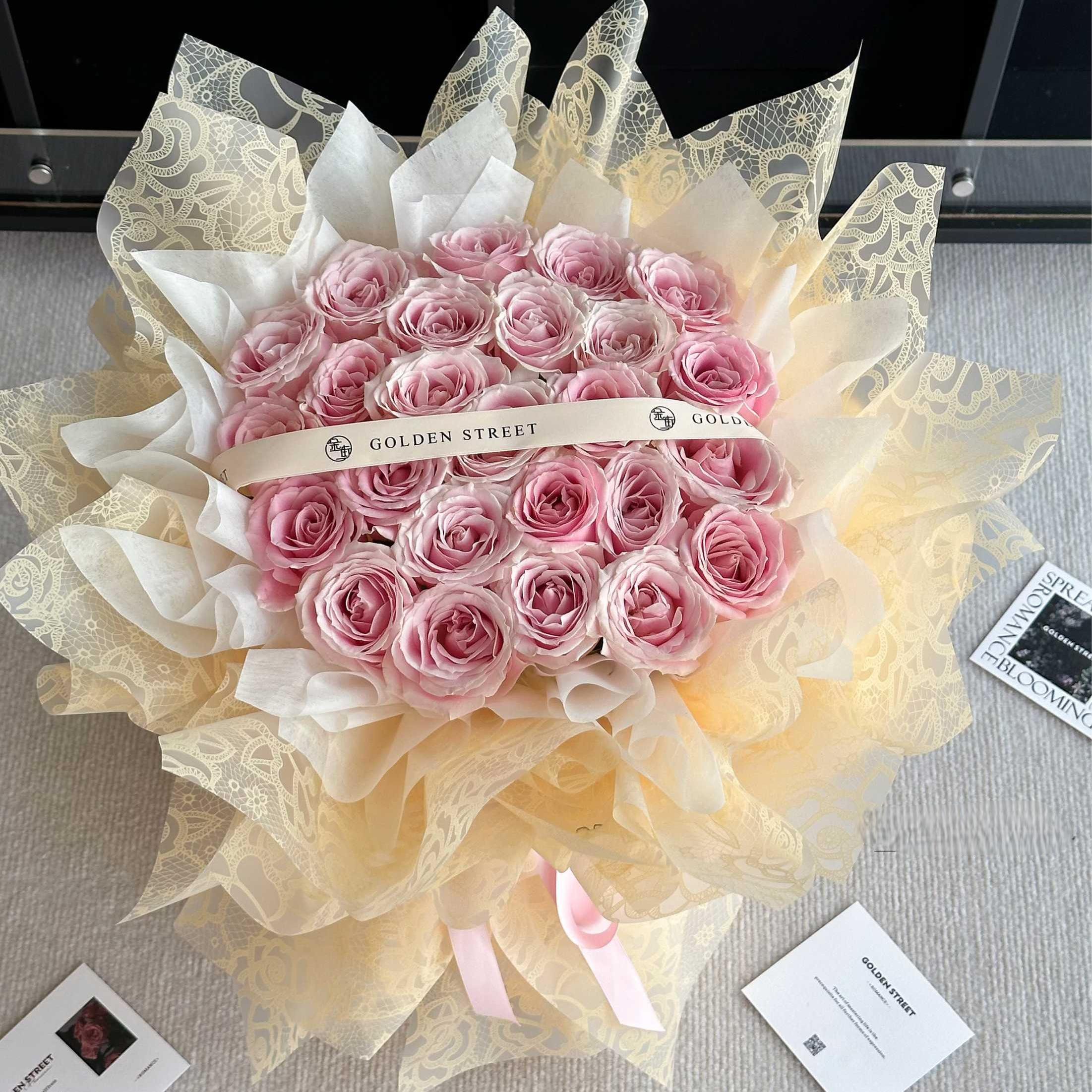 HUABAN Solid color paper flower packaging paper waterproof florist bouquet packaging wrapping paper for flowers multicolor