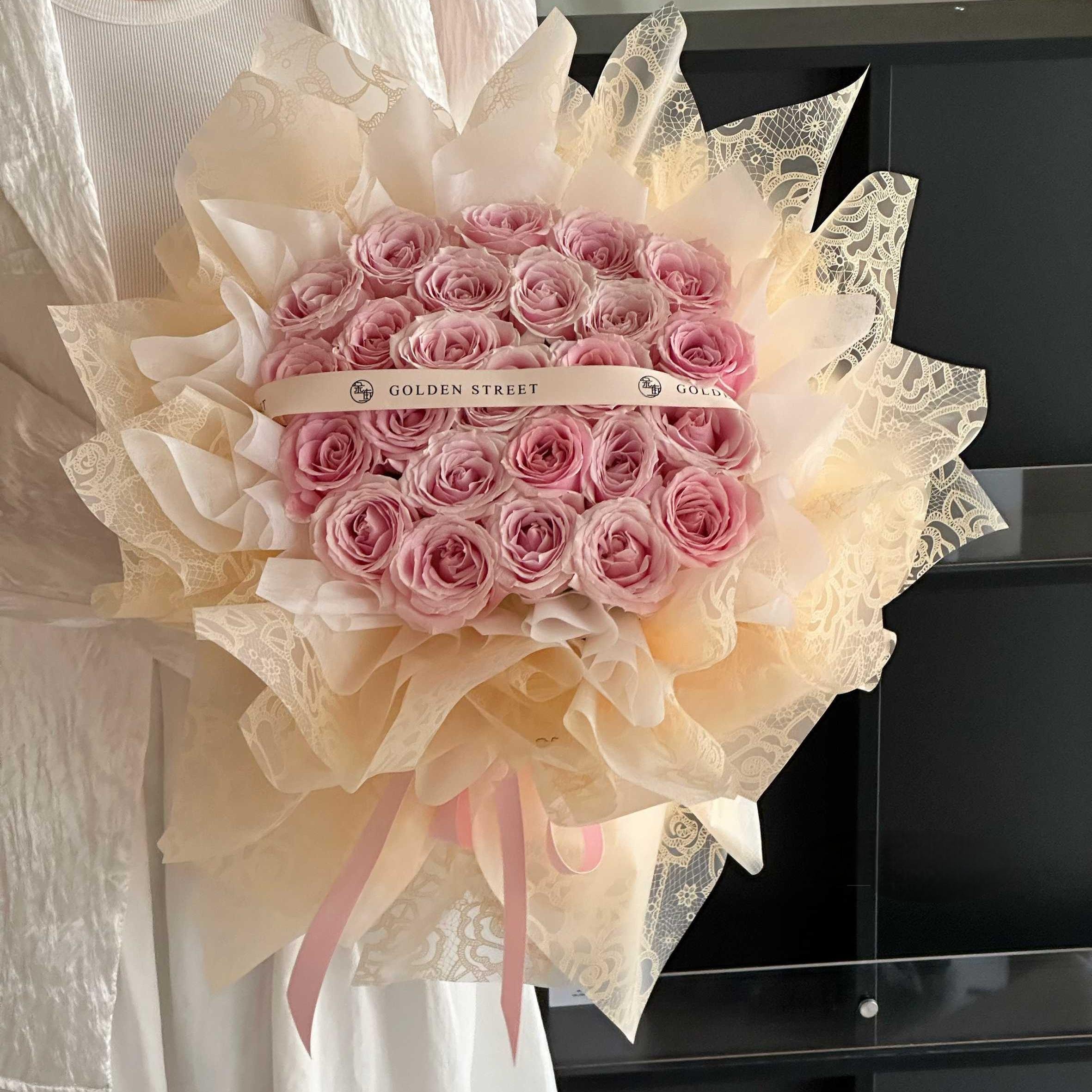 HUABAN Solid color paper flower packaging paper waterproof florist bouquet packaging wrapping paper for flowers multicolor