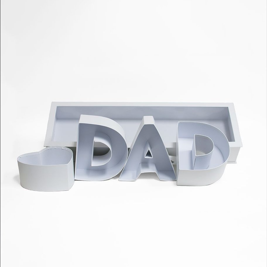 Bonudy New Luxury Mens Fathers Day Gift Paper Gift Sets Dad Flower Packaging Box For Dad