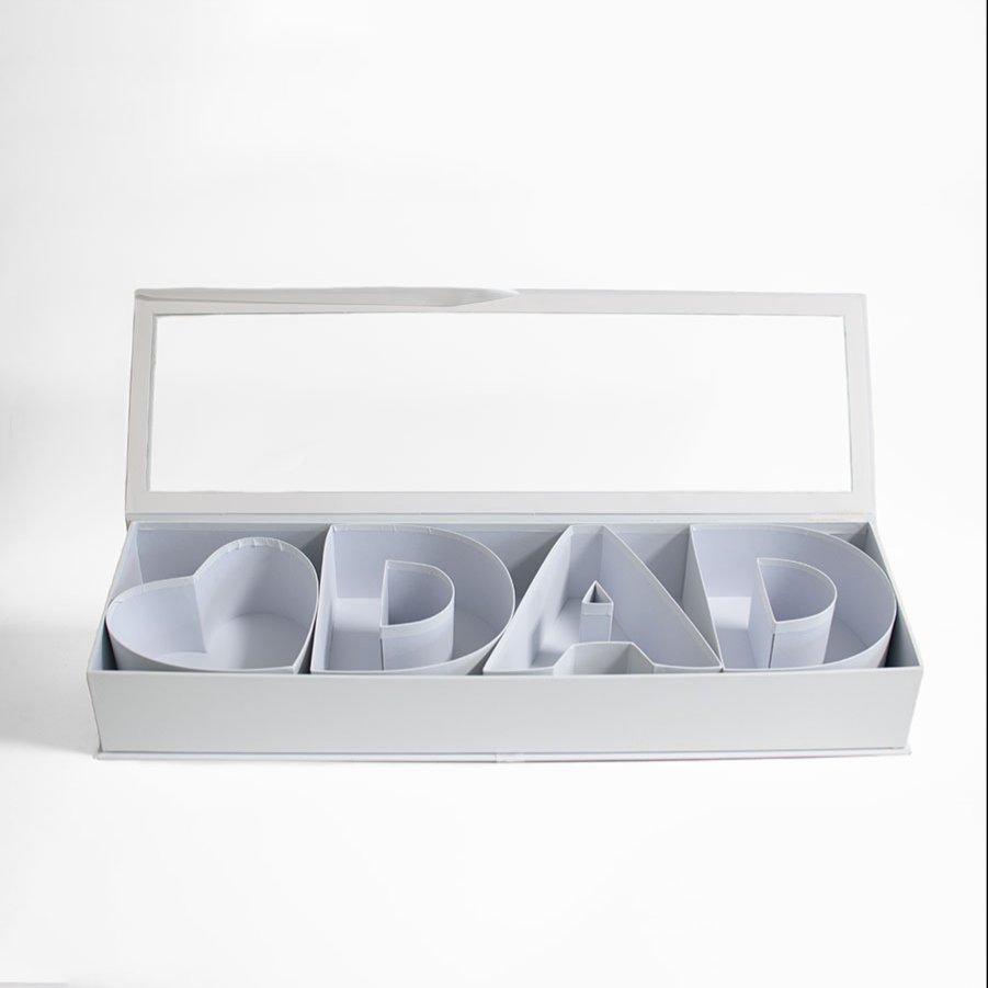 Bonudy New Luxury Mens Fathers Day Gift Paper Gift Sets Dad Flower Packaging Box For Dad