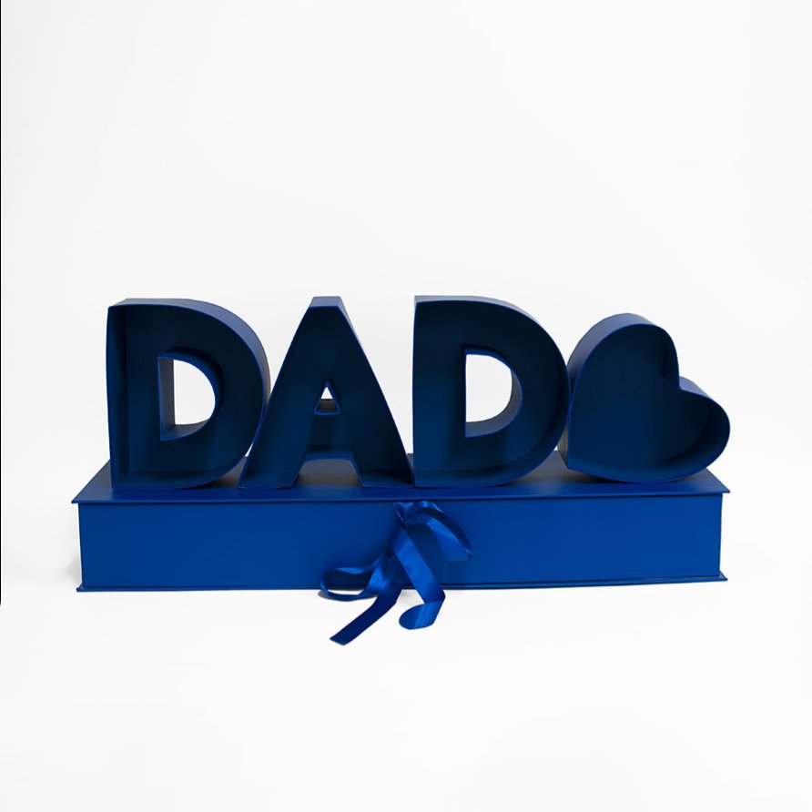 Bonudy New Luxury Mens Fathers Day Gift Paper Gift Sets Dad Flower Packaging Box For Dad