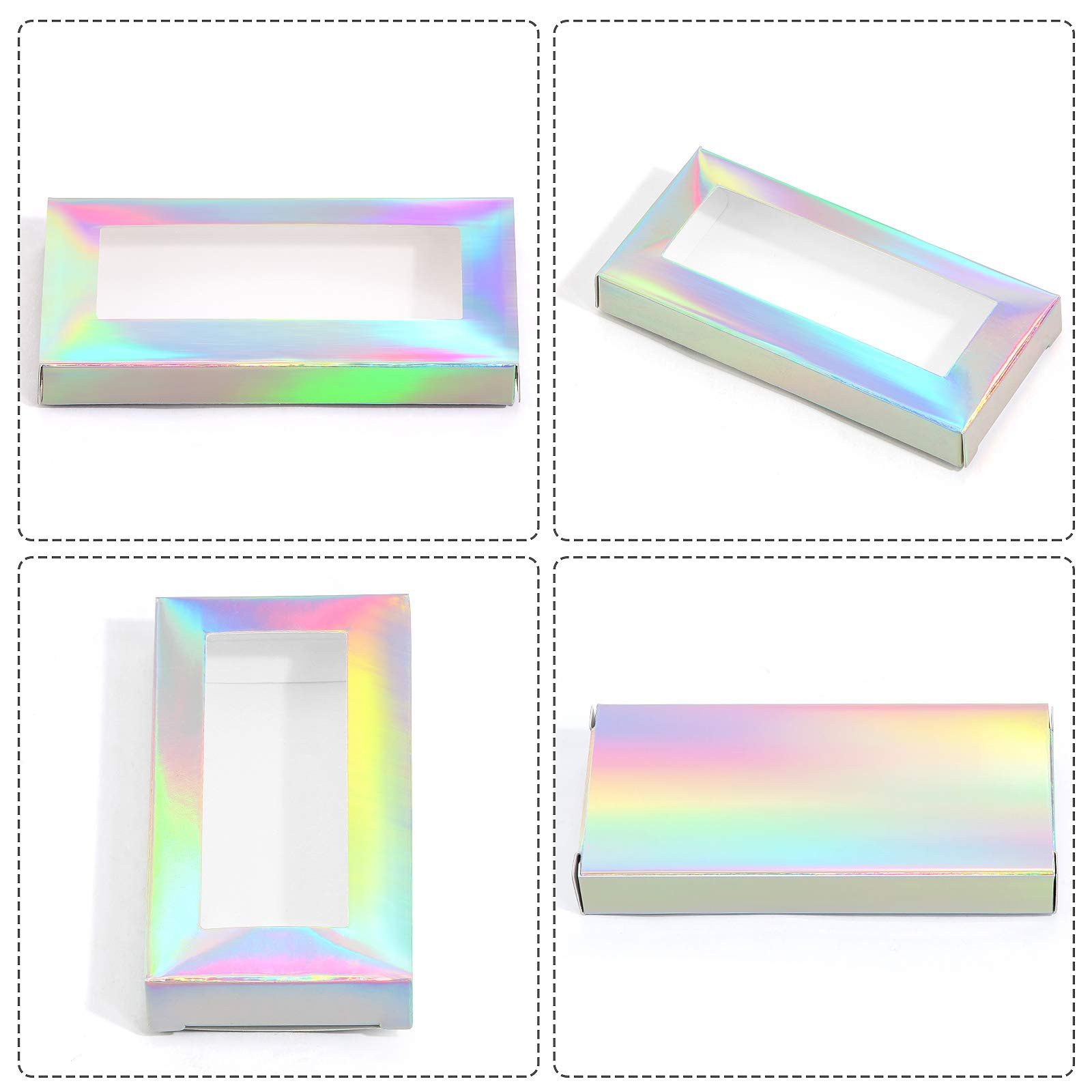 Custom Design Own Logo Cute Eyelash Paper Box Empty Eyelash Packaging Box