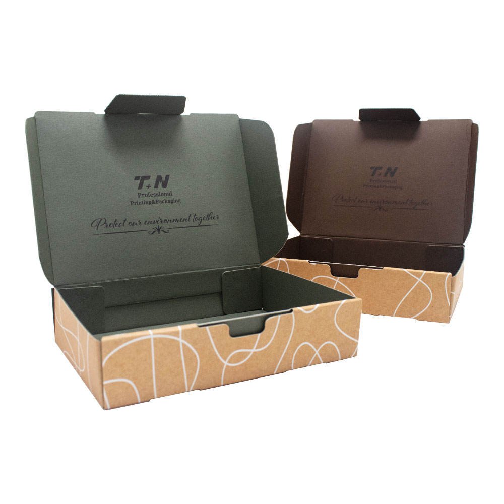 Custom Shipping Gift Packing Box Cardboard Kraft Mailer Corrugated Folding Gift Packaging Paper Boxes