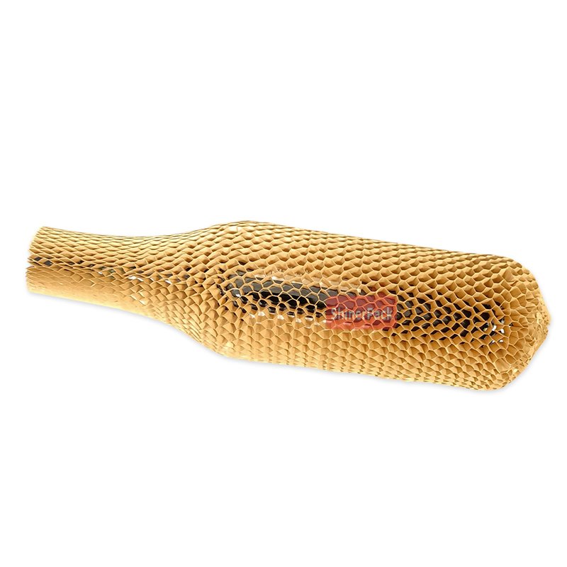 100% ECO- Recyclable Wood Pulp Premium Brown Honeycomb Paper Protector Sleeve Honeycomb Paper