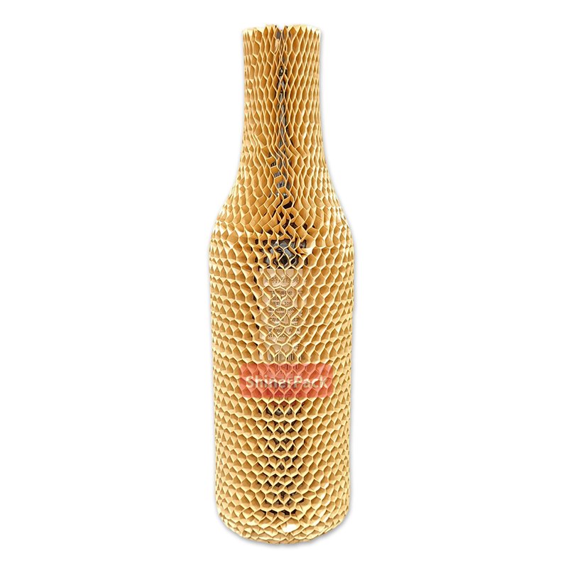 100% ECO- Recyclable Wood Pulp Premium Brown Honeycomb Paper Protector Sleeve Honeycomb Paper