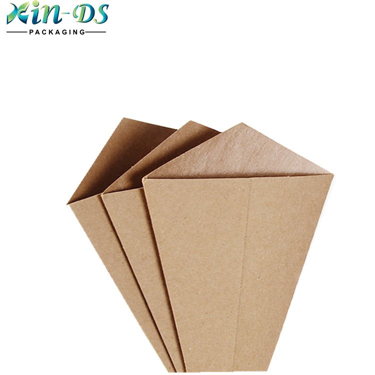 Fast Food Disposable French Fries Kraft Paper Cones
