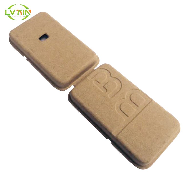 molded pulp tray biodegradable pulp box custom recycled paper box packaging, paper cardboard packaging carton corrugated box
