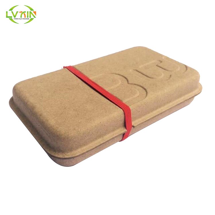 molded pulp tray biodegradable pulp box custom recycled paper box packaging, paper cardboard packaging carton corrugated box