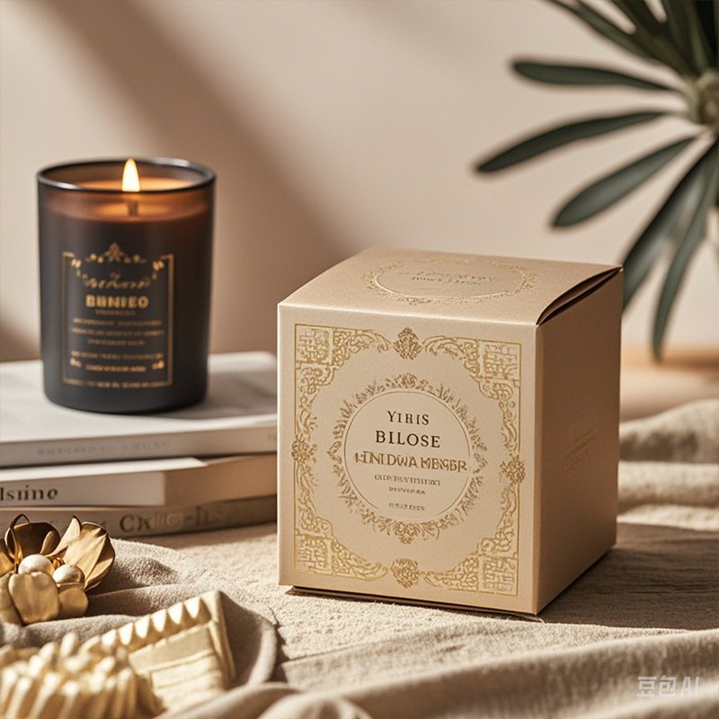 Custom Printed Logo rigid cardboard Luxury two-pieces Set Gift empty scented candle jar shipping Packaging Box with insert