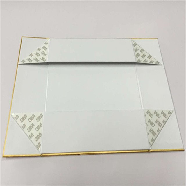 Simple Cheap Matt Golden Paper Flat Packaging Box Saving Storage Space