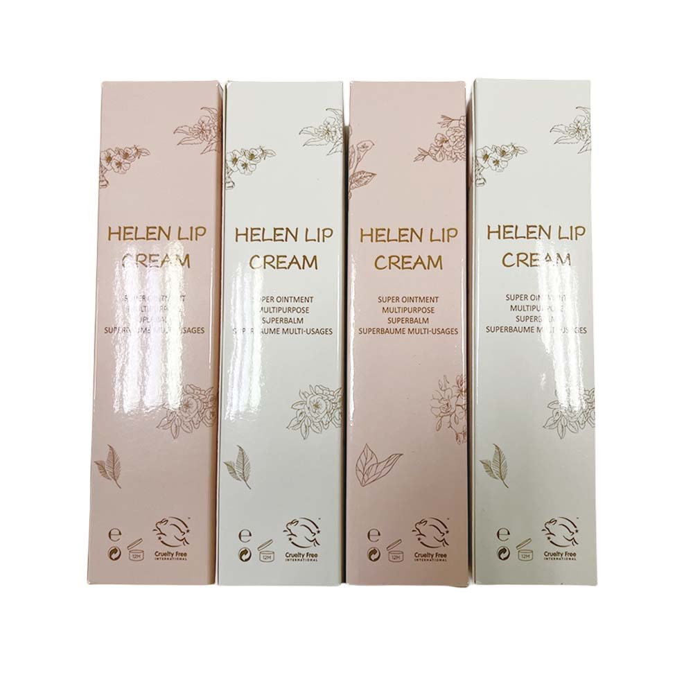 Custom Logo Printed White Cardboard Cosmetic Reverse Two Tuck End Card Paper Packaging Box for Lipstick Eyeliner Eyebrow Pencil