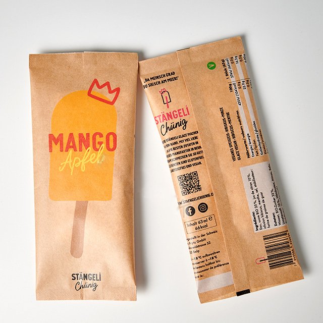 Eco friendly custom flexible tea corn starch containers bag frozen popsicle food biodegradable packaging