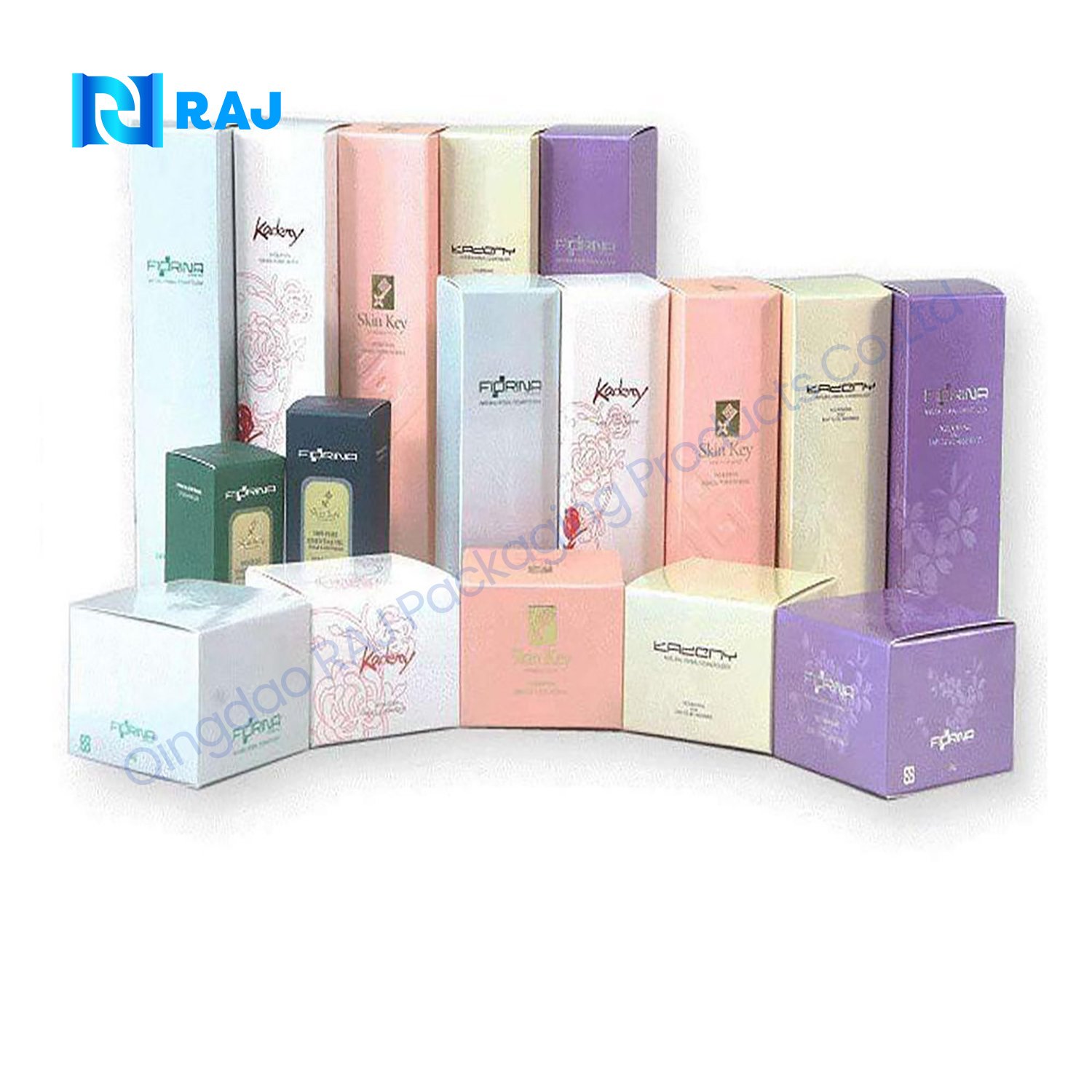 Custom paper cosmetic boxes packaging coated fancy art craft paper packing boxes for nutritive skin care product