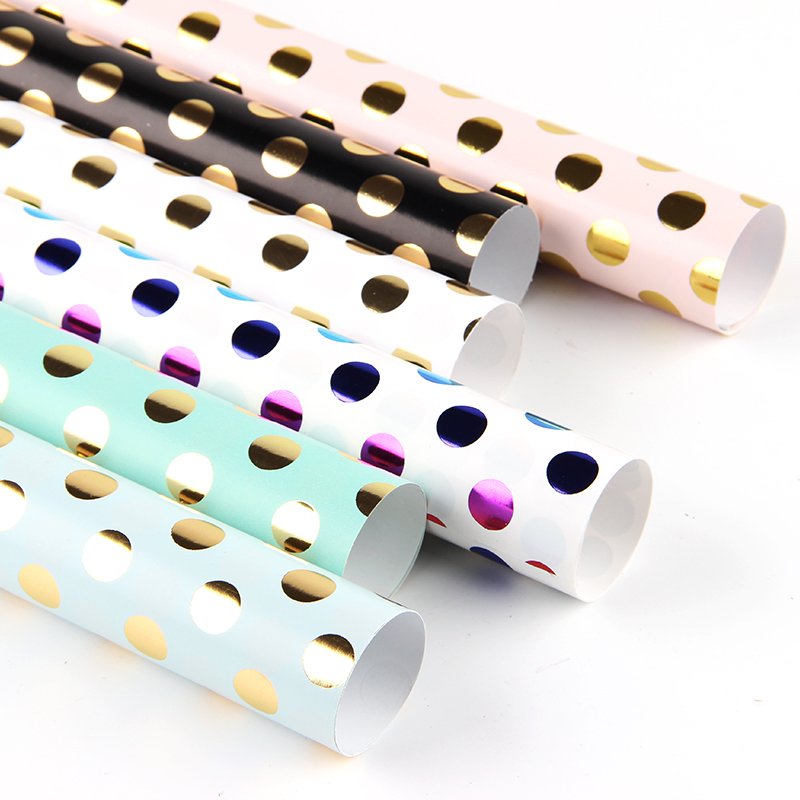 Best Fast-Selling Goods Rolling Custom Wrap Paper Korean Flower Gift a4 80 gsm Art Stamping Wrapping Paper Set