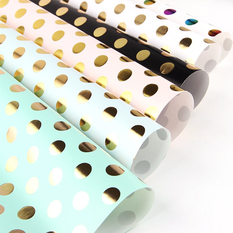 Best Fast-Selling Goods Rolling Custom Wrap Paper Korean Flower Gift a4 80 gsm Art Stamping Wrapping Paper Set