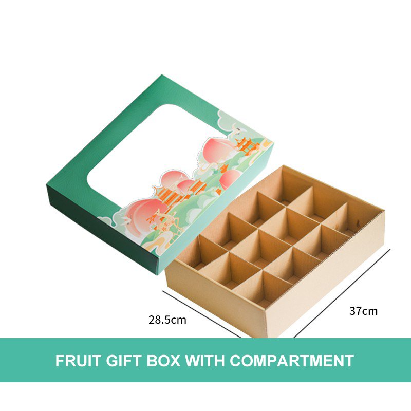 Custom logo printed decorative wedding gift paper packaging nuts snack display dried fruit empty packing box