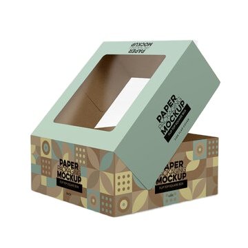 Box Paper Cake Biodegradable Dessert Box Pastry Box Paper Cake Packaging With Handle And Window