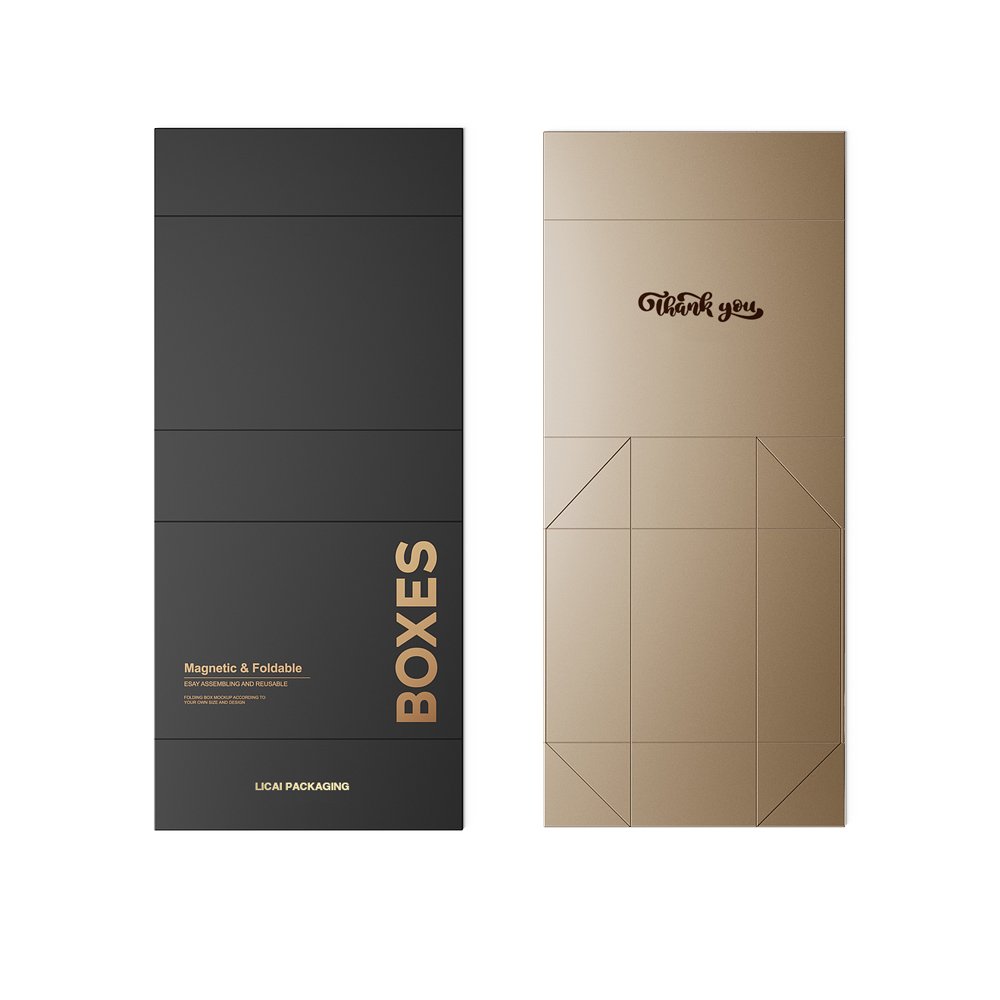 Personalized Black Cardboard Paper Hard Magnet Packaging Box Luxury Magnetic Closure Gift Box With Custom Logo