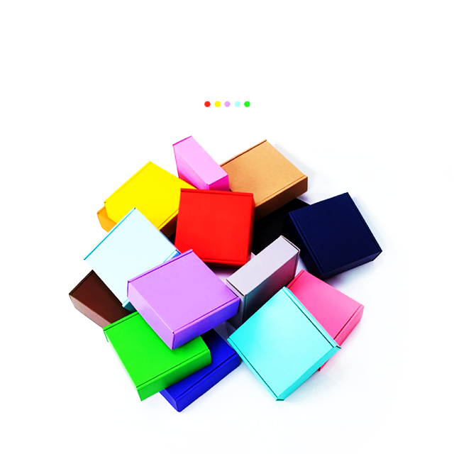 The popular color recyclable corrugated packaging mailing paper box is suitable for clothing/electronic product packaging