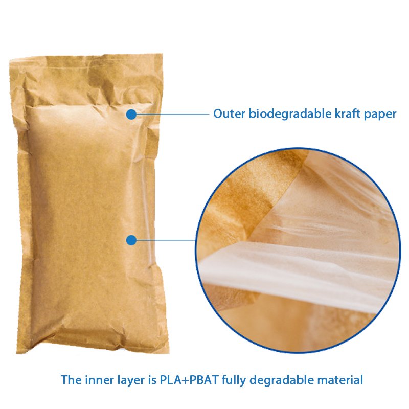 Paper bubbles Environmentally friendly biodegradable for fragile buffer packaging filling paper bubbles