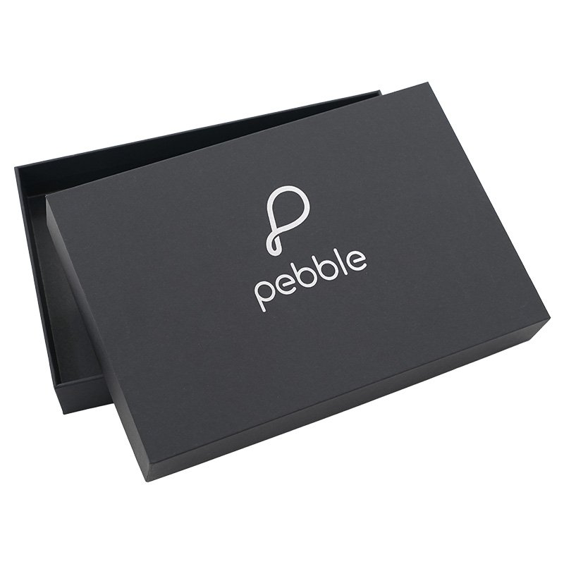 High Quality Small Lid And Base Gift Box Black Packaging Paper Top and Bottom Paperboard Box With Custom Logo