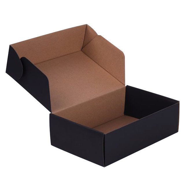 Wholesale Custom Printed Logo Mailers Folding Gift Paper Box Cardboard Black Shipping Corrugated Packaging Mailer Boxes Custom