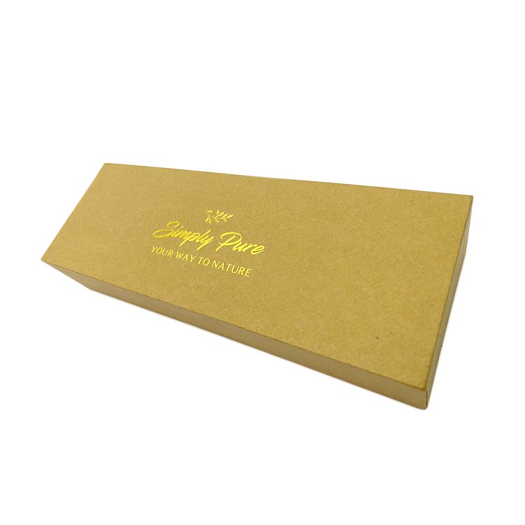 custom elegant lift-off lid gift storage nature brown kraft paper packaging boxes with lid